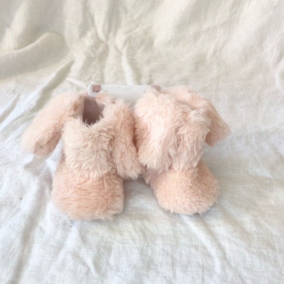 NWT - Rising Star Pink Bunny Booties Slippers - Picture 6 of 12